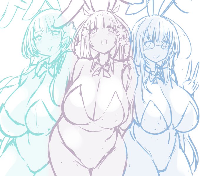 #バニーの日 このあとのばにー"さん"の日にでもちゃんと完成させられたらなと……🐰 