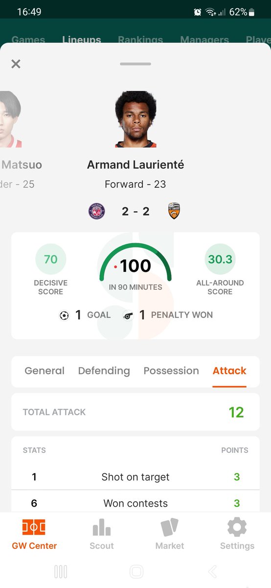 Sorarealpha's tweet image. And my first Perfect 💯 goes to..
Monsieur Armand Laurienté.
What a performance!!!
#sorare #LorientFc @FCLorient