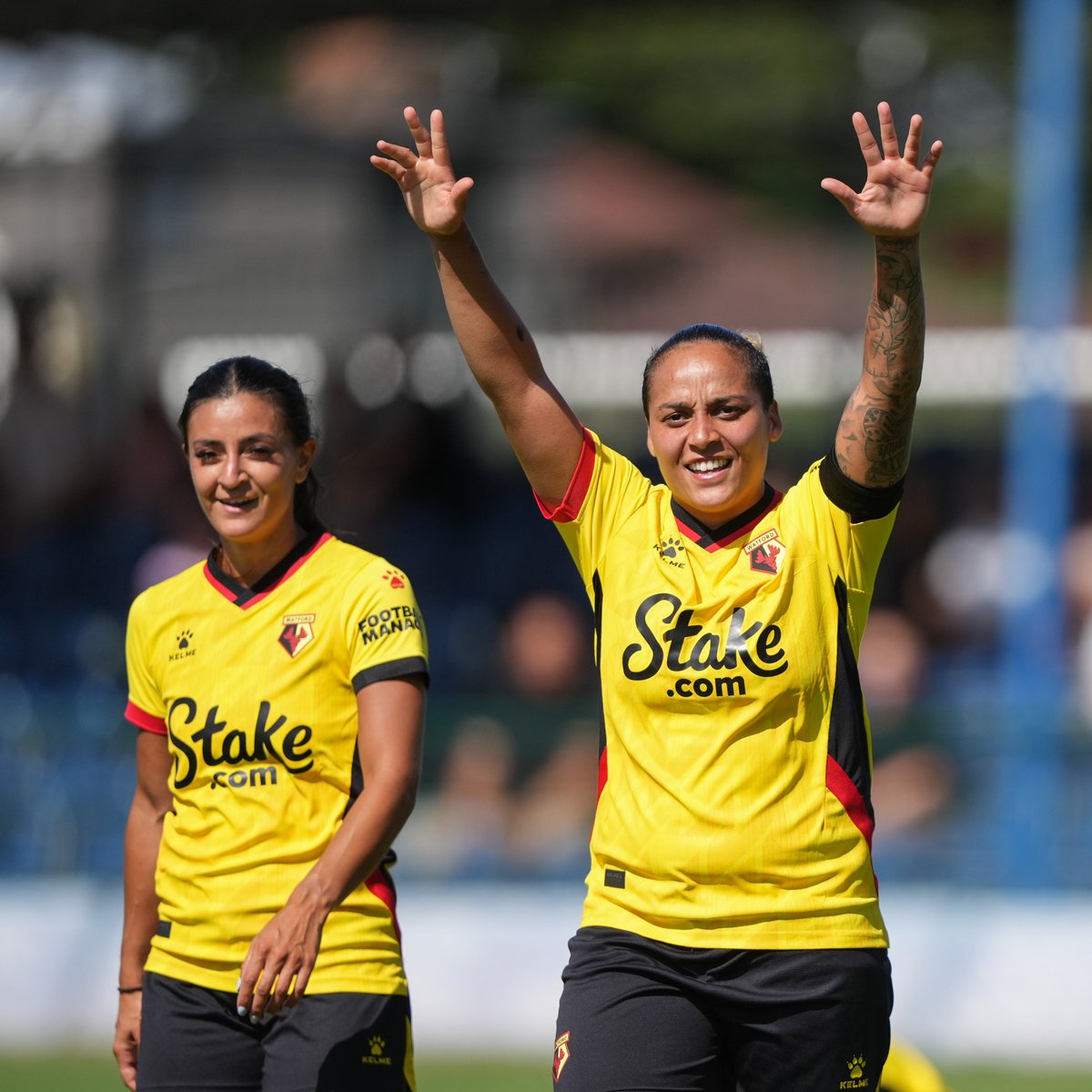 WatfordFCWomen's tweet photo. FULL TIME!

Watford take all three points in a thrilling match at Grosvenor Vale, thanks to goals from Helen Ward, Bianca Baptiste and Andria Georgiou!

🐝3-2🔵

#WatfordFC https://t.co/9ISQoCtWjA