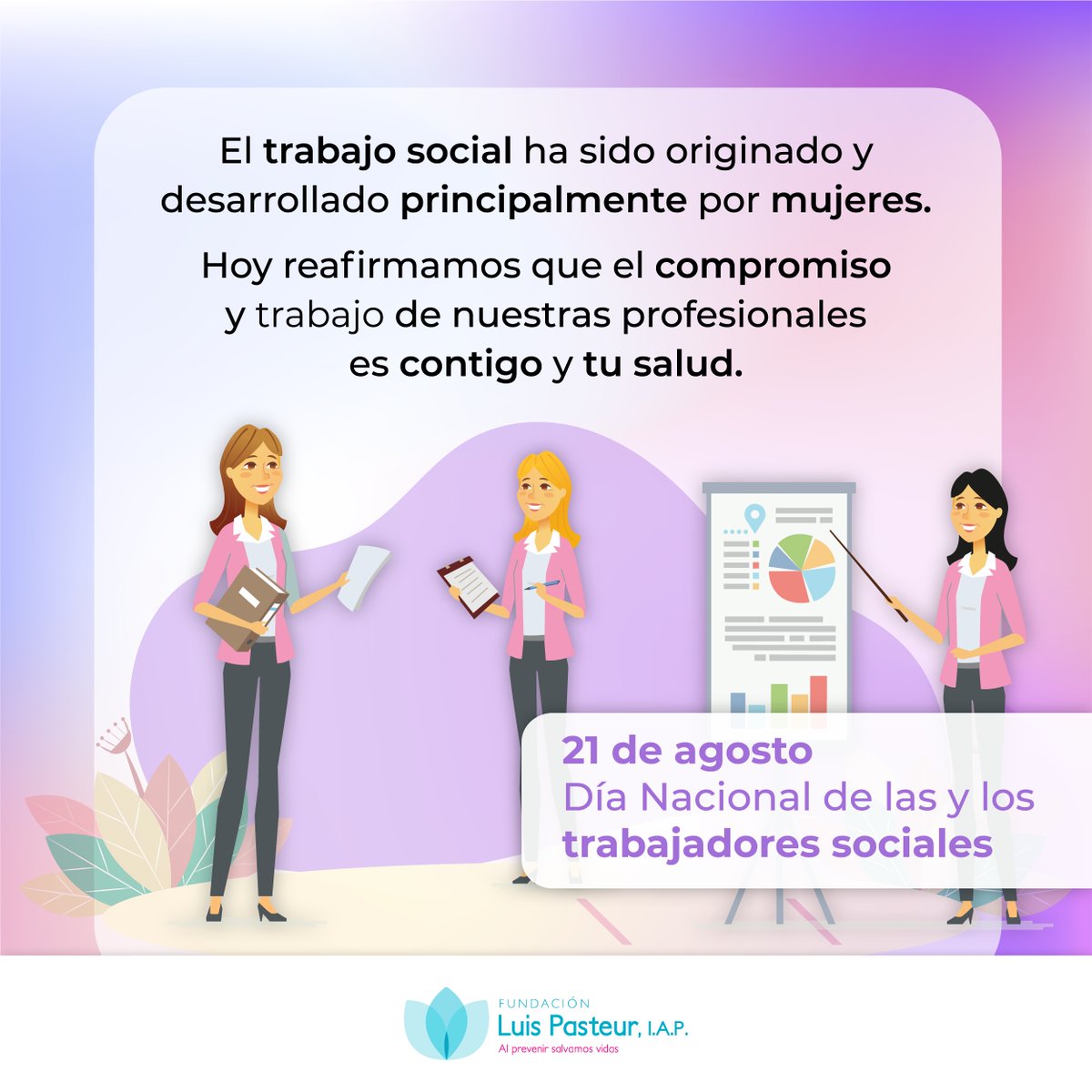 Apoyadas por la visión del trabajo social, buscamos vincularnos con más comunidades, brindar una correcta información preventiva y lograr el ejercicio del derecho a la salud.

#DíaNacionalDelTrabajadorSocial