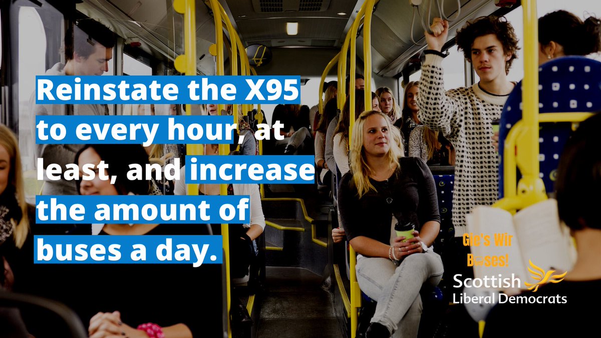 DumfriesLibDems's tweet photo. 4. Restore the X95 to every hour and increase the amount of buses in a day https://t.co/rxDGcU6CZj