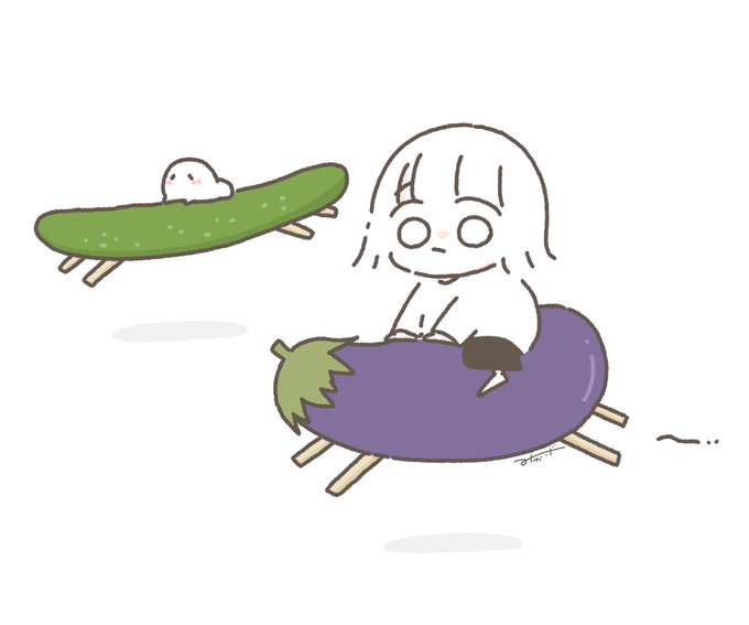 「cucumber eggplant」 illustration images(Latest)