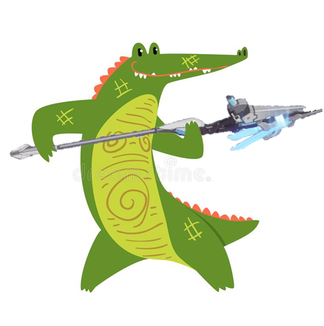 my friend misspoke and said "crocoritter" instead of cocoritter so i made this...