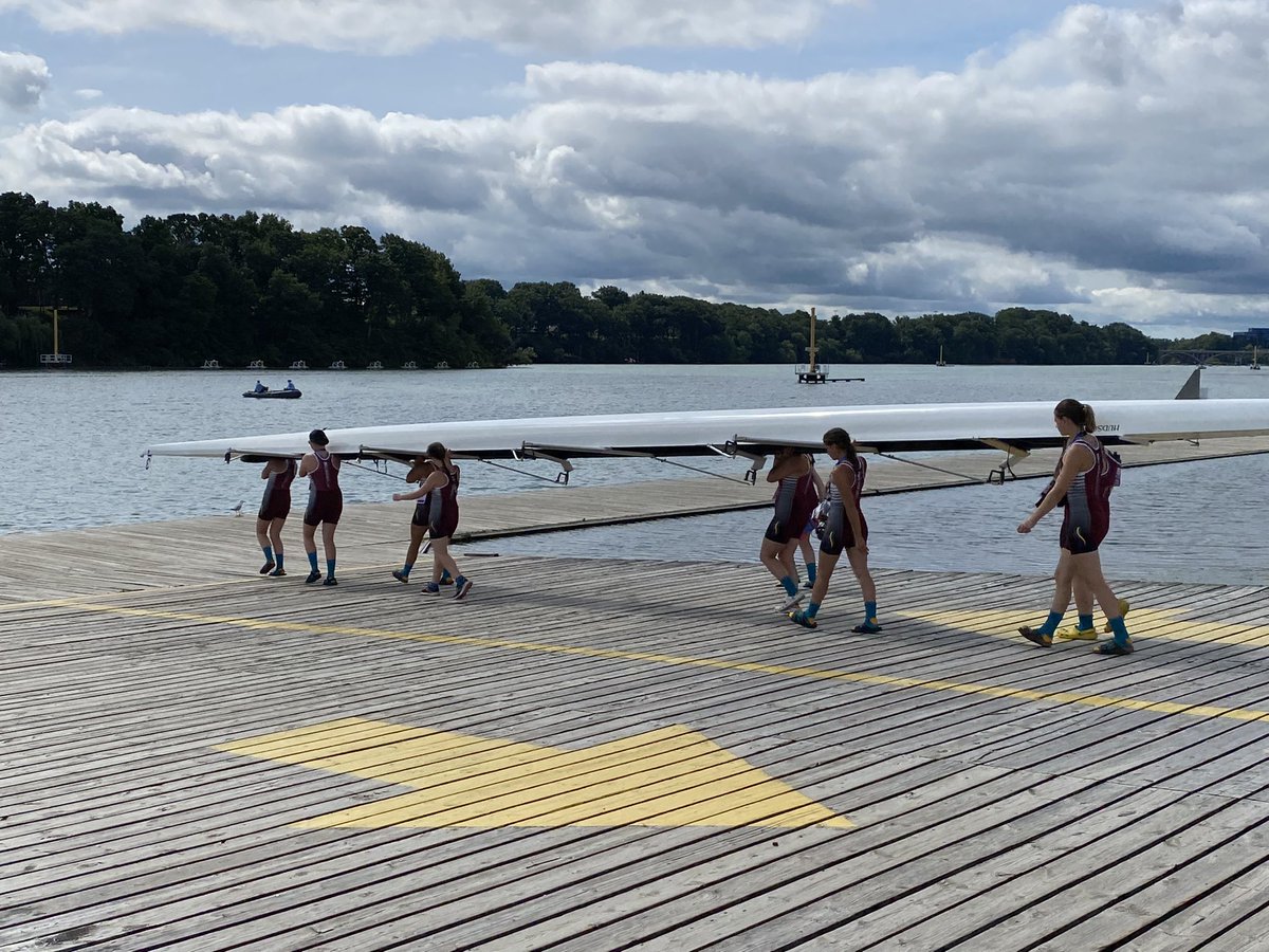 Team NL ladies loading at the dock at the Henley Rowing Centre, have a great race girls. <a href="/teamnl/">TeamNL</a>