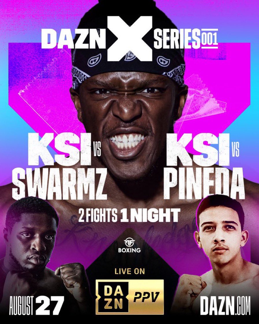 🎟 KSI FIGHT TICKET GIVEAWAY 🎟 We are giving 3 lucky people 2 tickets each to JJ’s fight! 👀 To Enter: * Must be 18+ * Like & Retweet * Follow @PrimeHydrate * Tag the person you wanna go with Winners will be announced and contacted on Tuesday 23rd August!