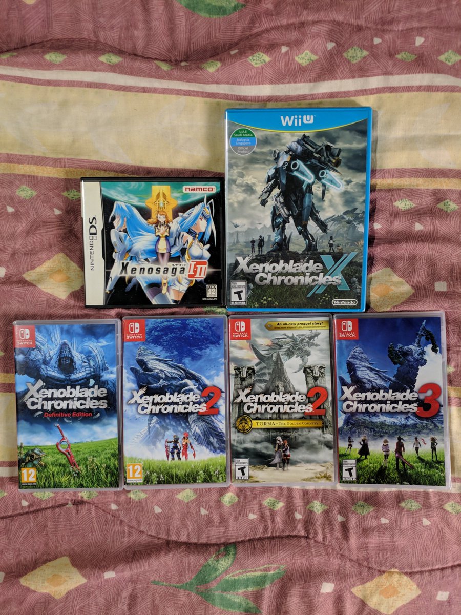 PressStartEC's tweet photo. Little late to the party but got my copy of #XenobladeChronicles3
Now a family photo with my Xeno-Nintendo collection https://t.co/vRl5Skhirn