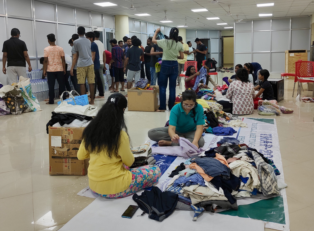 The flood situation in Odisha is very grim.  With more rains and now high floods in the river Subarnarekha system, things will take time to improve. Local news reports show several people in distress. NISER members today preparing some relief material for distribution.