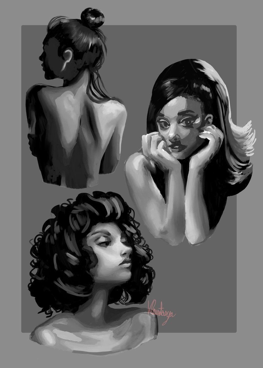 Klaustasya's tweet photo. Some digital painting values studies i did in the past days 🥰

 #artistsontwitter #artist #DigitalArtist #painting #artcommissions #lookingforartist #commissionsopen https://t.co/y5M7BMddqf