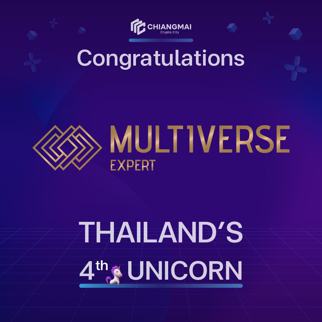 Chiangmaicrypto's tweet photo. ขอแสดงความยินดีกับพาร์ทเนอร์คนสำคัญ 
"บริษัท มัลติเวิร์ส เอ็กเปอร์ท จำกัด" 
ว่าที่ยูนิคอร์นสัญชาติไทยรายที่ 4 และเป็น Metaverse Unicorn รายแรกของไทย

อ่านต่อที่: https://t.co/EZK1YJK6gq
#ccc #metaverse #multiverseexpert #migroup  #FOXCONN https://t.co/N7D6mzmc1Y