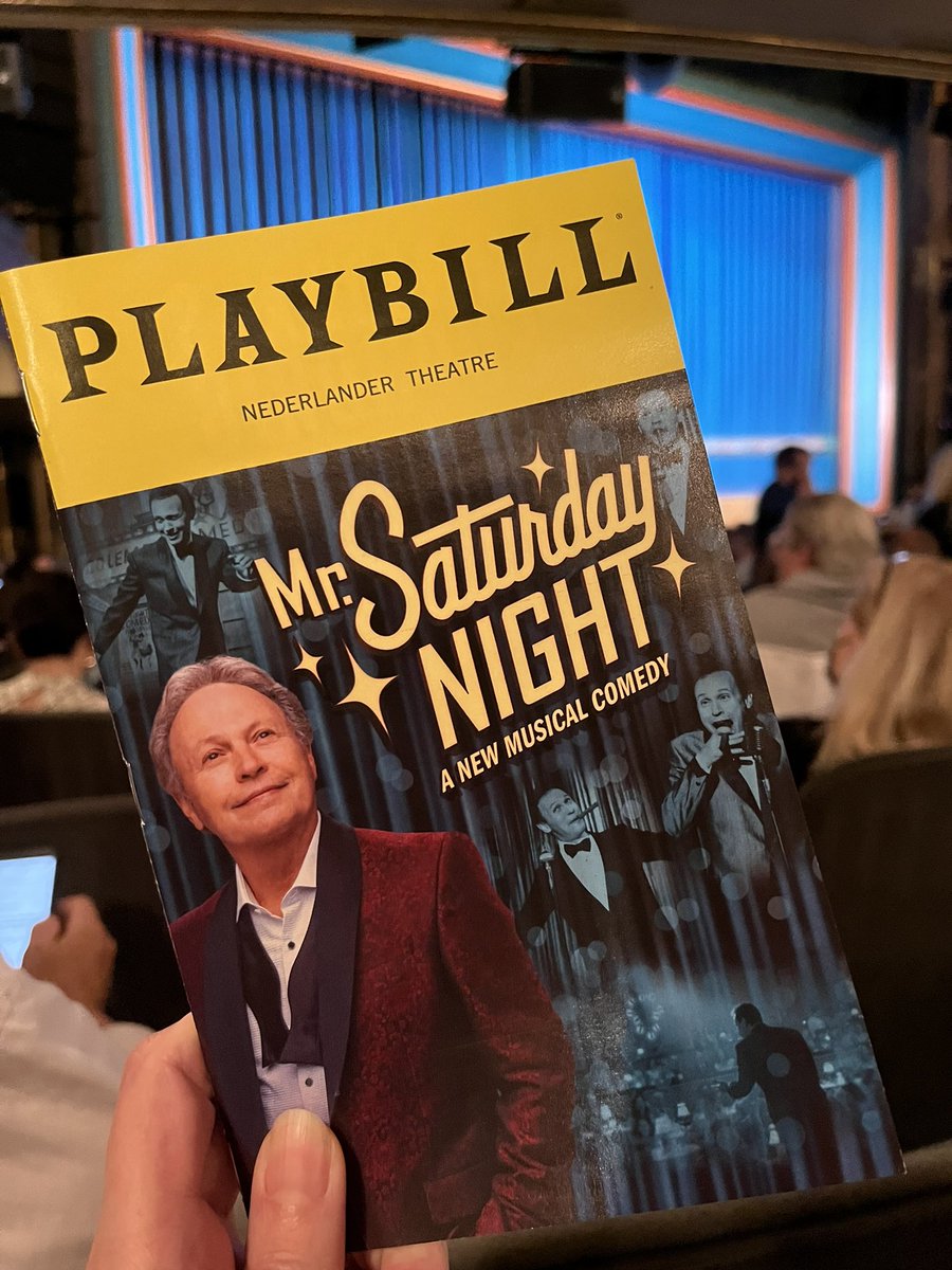 ErinLFish's tweet photo. It’s not Saturday night, but excited to see #mrsaturdaynight #broadway #musicals with @TweetTylerFish https://t.co/6T5EnWWygt
