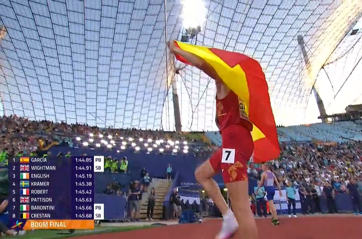 JorgeDazGar's tweet photo. Tremenda final de 800 m. de Mariano García, arrancando la moto a 450 m de línea de meta y proclamándose Campeón de Europa...Grande @marianoobst97 https://t.co/PnfbLMr0xr