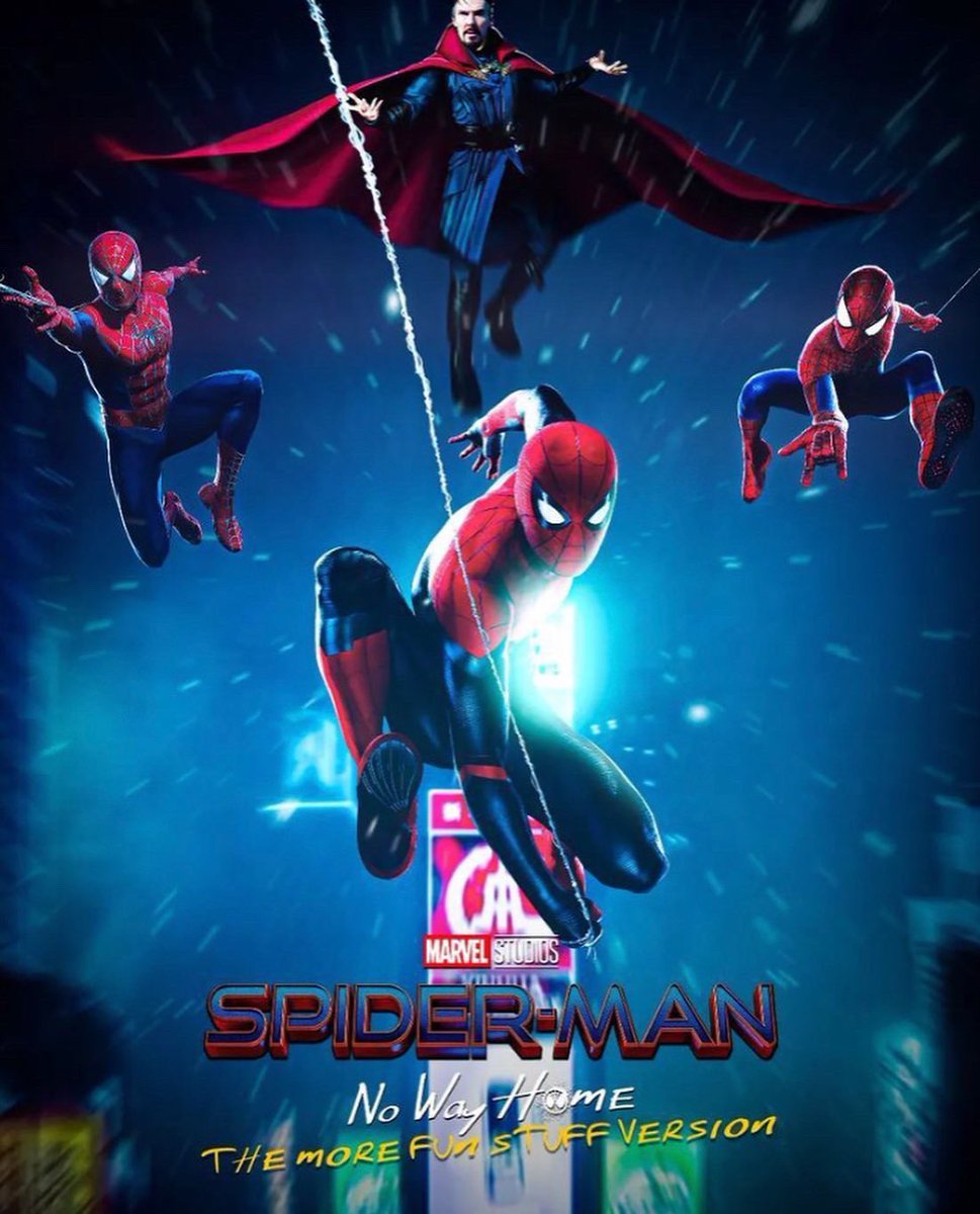 PSnSpideyParody's tweet photo. 2 more days till the tickets for #SpiderManNoWayHome the more fun stuff version goes on sell #SpiderMan #mutiverse #DoctorStrange #sinstersix #Spiderverse #spiderbros https://t.co/UYy1xVXlmZ