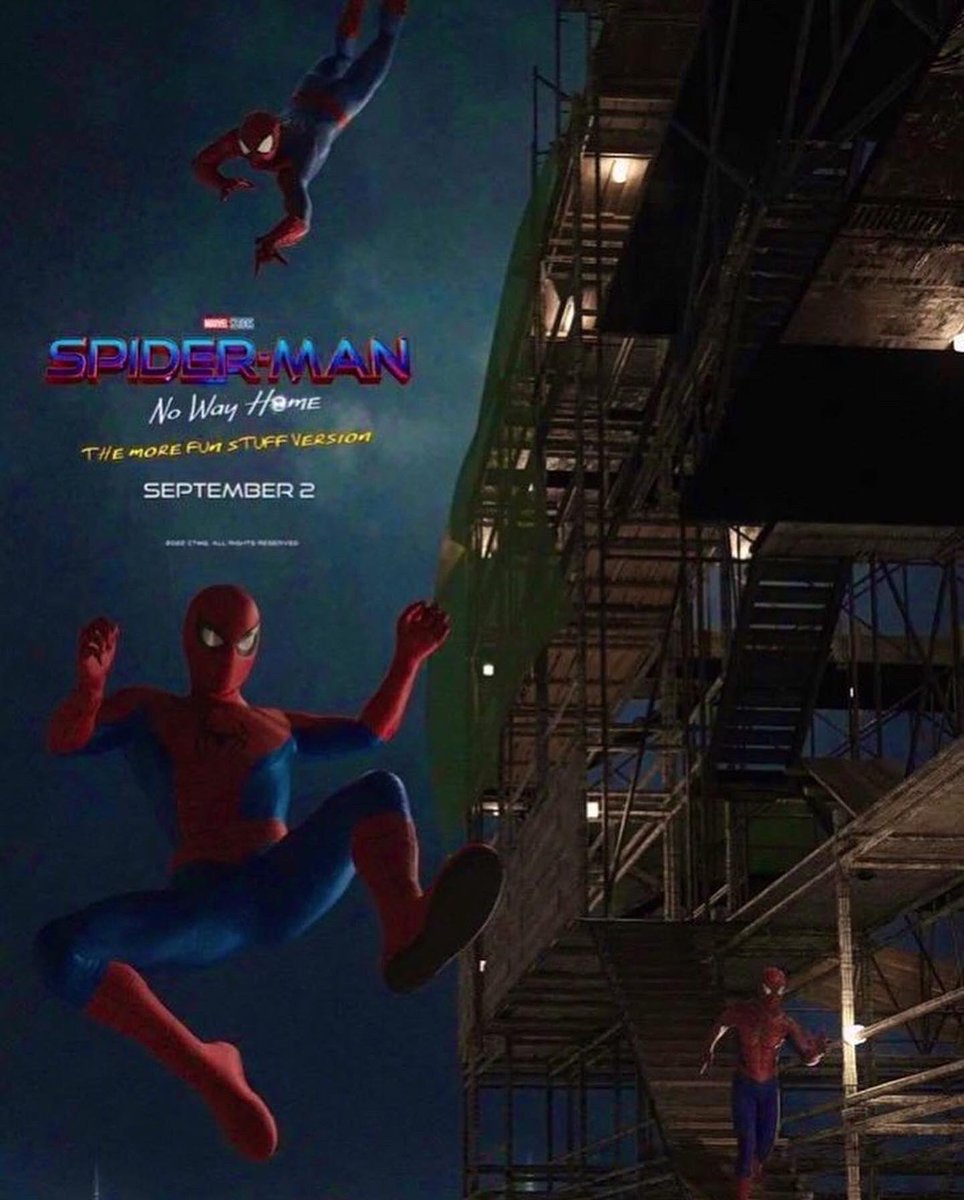 PSnSpideyParody's tweet photo. 2 more days till the tickets for #SpiderManNoWayHome the more fun stuff version goes on sell #SpiderMan #mutiverse #DoctorStrange #sinstersix #Spiderverse #spiderbros https://t.co/UYy1xVXlmZ