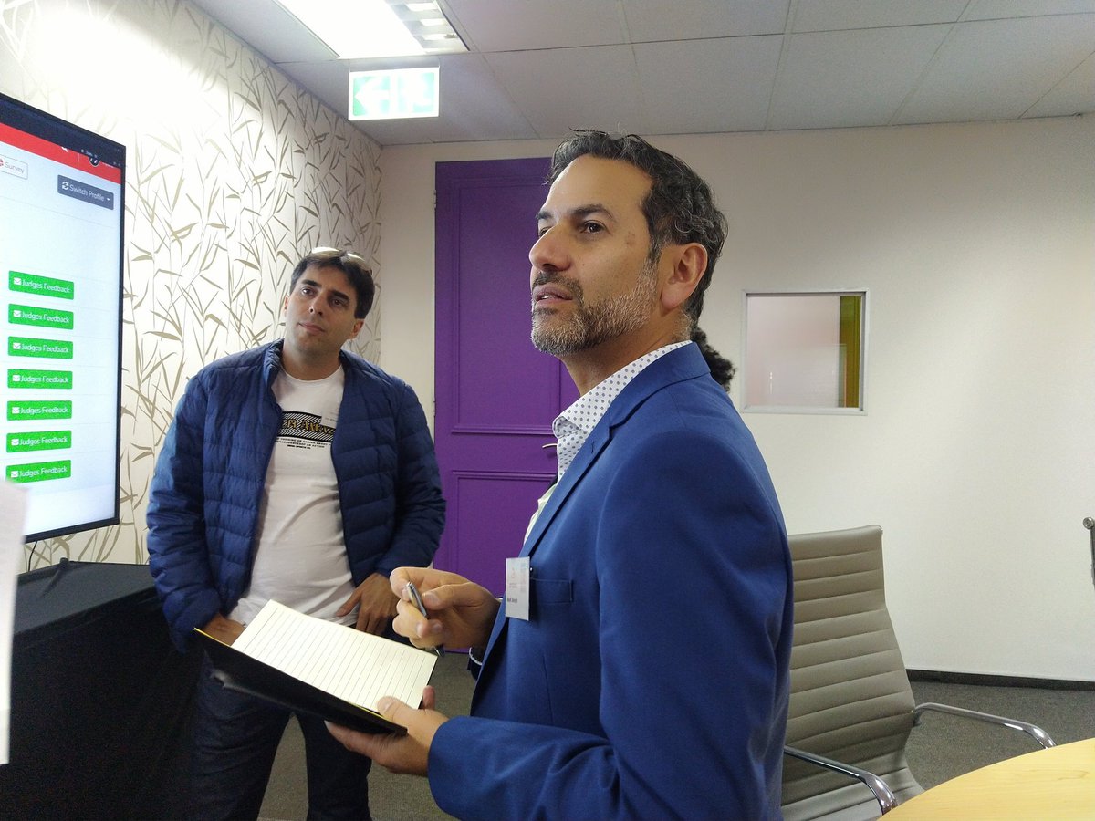 TelkomZA's tweet photo. Quick deliberation from our judges, let's see who the Top 3 finalists will be. 😀🔥
#SATNACCyberHack
#TelkomFutureMakers
#GeeKulcha
#MakeitAmazing
#Unistream
@GEN22OnSloane @Amdocs @Geekulcha @SATNAC
#SATNACCyberHack https://t.co/0Yniz51Qac