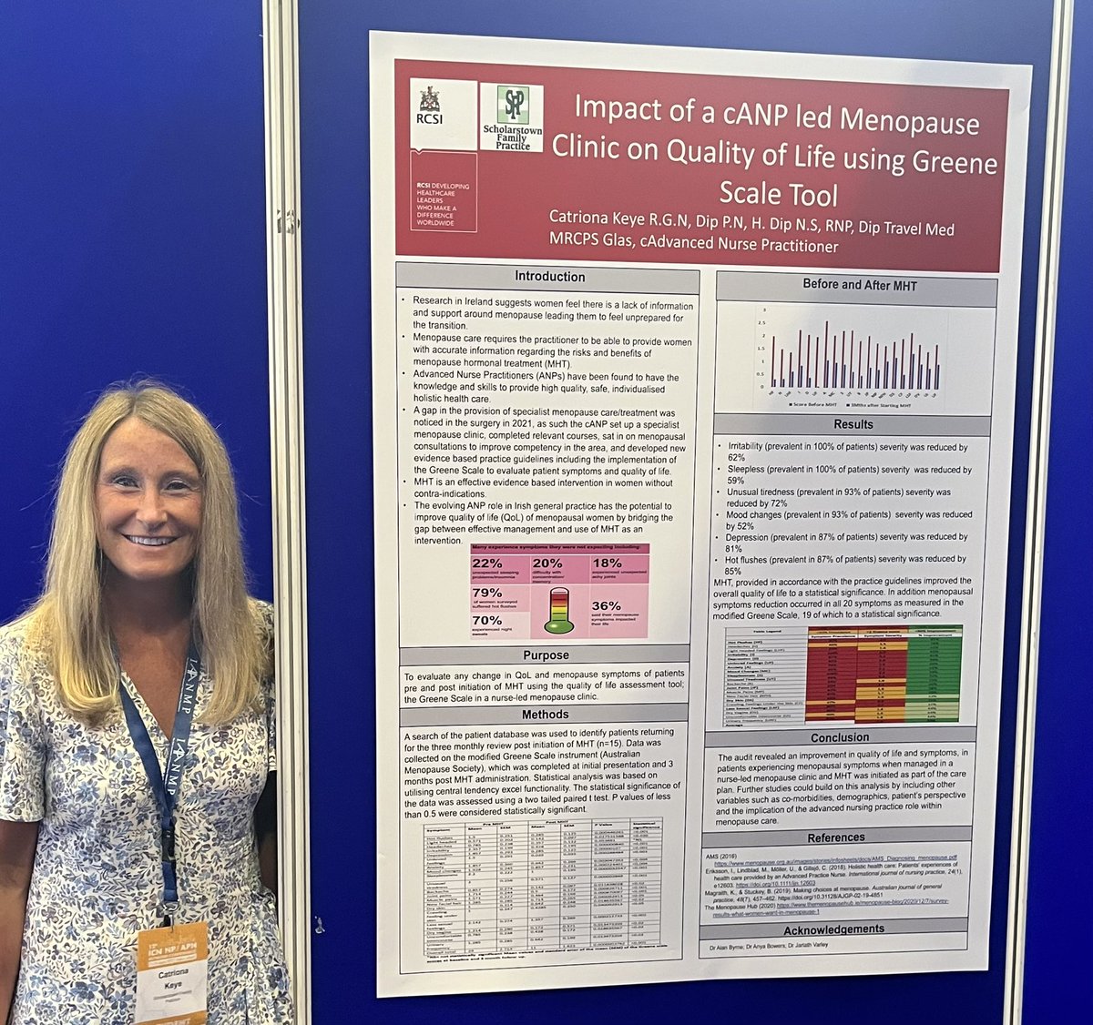 CATSKEYE1's tweet photo. Delighted to be representing @GPNS_IRL at @NPAPNDublin2022 highlighting the effectiveness of Nurse-led menopause clinics @deirdre_lundy @DonnellyStephen @DeclanPatton3 @LeoVaradkar @MichealMartinTD @drlouisenewson https://t.co/yyGgfVvsTX