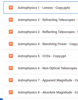 AQA A-Level Physics teachers. Please find below 18 ppts covering all of Astrophysics. Pls retweet if useful 🙂
#ChatPhysics drive.google.com/drive/folders/…