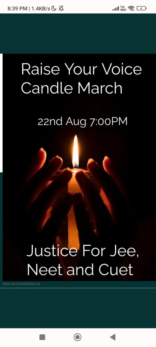 PowerDirector7's tweet photo. #NEETUGSecondAttempt #CandleMarchForJeeNeetCuet  @DG_NTA @mansukhmandviya @dpradhanbjp @EduMinOfIndia @PMOIndia #JEEMain2022 #CUET
Karma will hit u bad! Just give everyone another attempt! https://t.co/wI6TOorsJ3