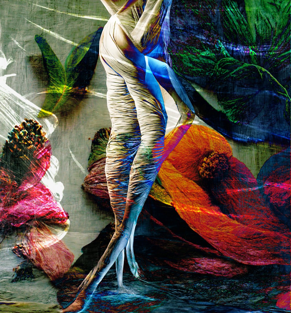 Anjoaninft's tweet photo. FEMME by anJoani dropping soon #WIP @makersplace #abstractart #mixedmedia #femme #anJoaniart #expressionism #shapes #humanaiart https://t.co/vGdPr8jAf6