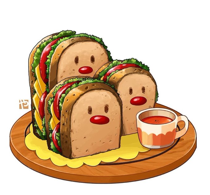 「sandwich」のTwitter画像/イラスト(人気順))