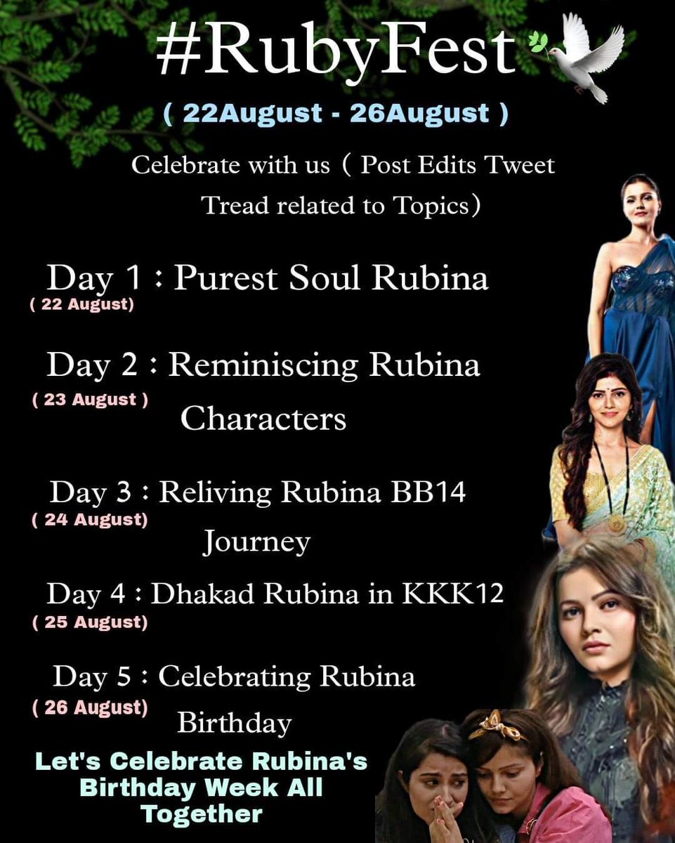 TweeterrUserr's tweet image. Join us.. ❤️ #RubyFest

#RubinaDilaikInJDJ10 #RubiHolics #RubinaDilaikInKKK12 #RubinaDiIaik