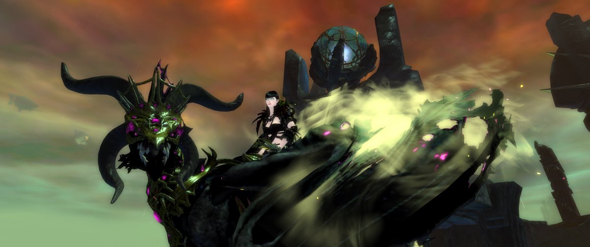 this #skyscale works well with the necro i think D:

#TenYearsOfGW2 #GW2Sweepstakes