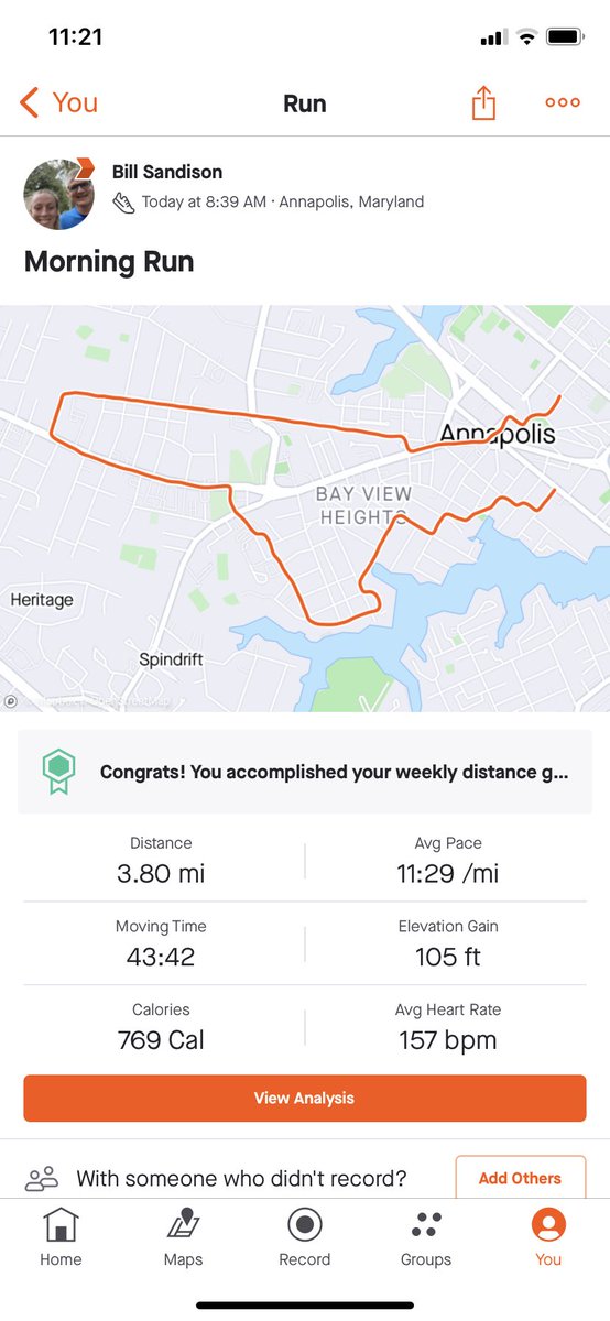 sandison_bill's tweet photo. Well, you can start the day over any time. #runnersover55 #runannapolis #runmaryland #run #running https://t.co/X6KKtCFDFj