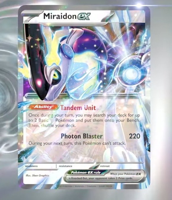 Pokémon Blast News on X: As cartas ex estão de volta na 9ª Geração! As  primeiras cartas de Miraidon ex e Koraidon ex são reveladas: #PokemonTCG  #PokemonWorlds #PokemonWorlds2022  / X