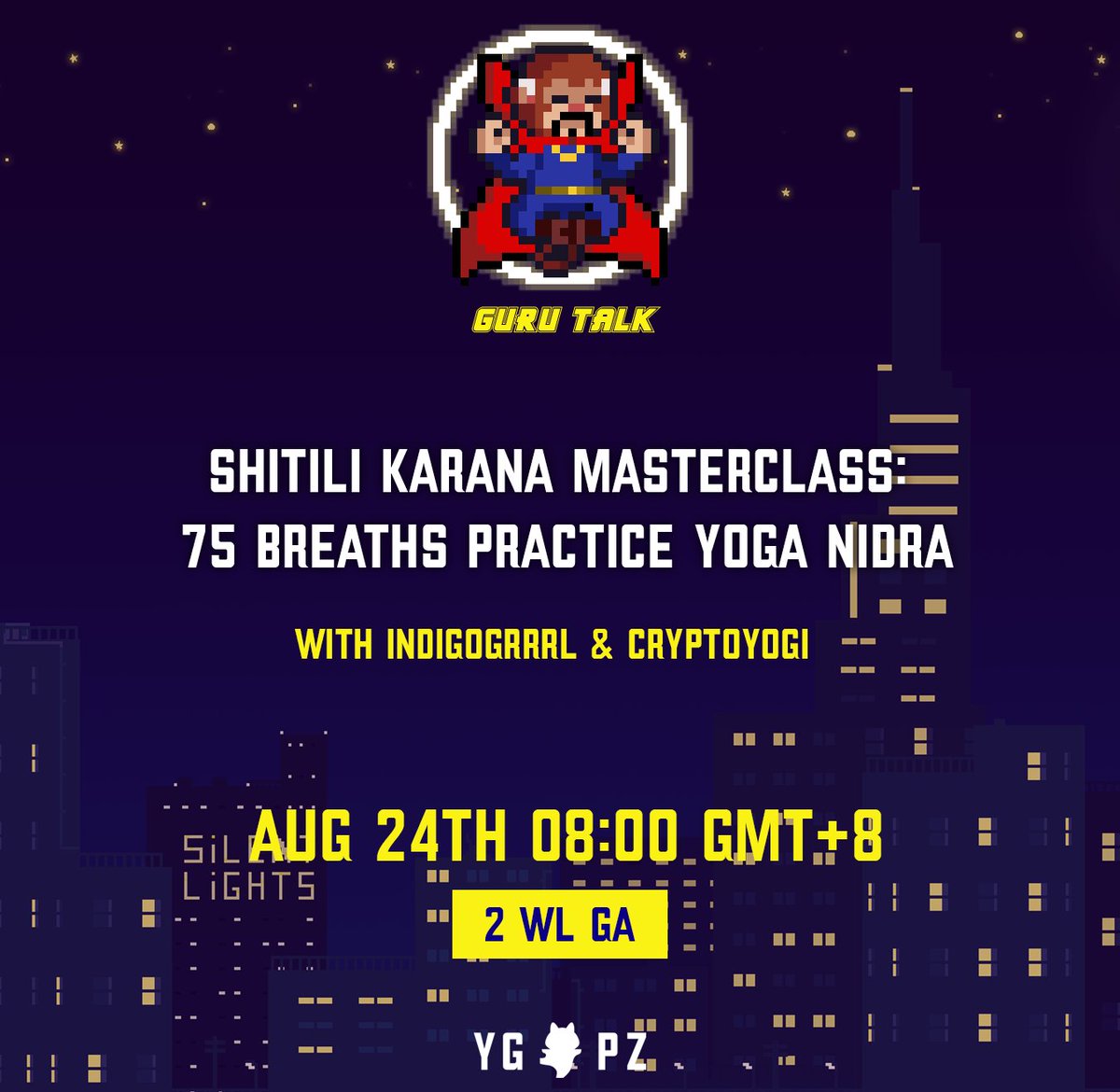 WELL3 (@well3official) on Twitter photo ✨Guru Talk ✨
🎁2 YogaPetz WL will giveaway during the talk
❤️Like and Retweet
Dr. Petz @BebeChez_eth with his fellows <a href="/indigogrrrl/">IndigoGrrrl</a> <a href="/CryptoYogi44/">Zen Yogi 🕉✨🧘🏻</a> from <a href="/Elev8Nft/">Elev8🐙Lifestyle🐙Wellness🐙NFT</a> will be hosting 3 different events starting on 24th, make sure you don't miss one of those!
discord.com/events/9303281… ✨Guru Talk ✨
🎁2 YogaPetz WL will giveaway during the talk
❤️Like and Retweet
Dr. Petz @BebeChez_eth with his fellows <a href="/indigogrrrl/">IndigoGrrrl</a> <a href="/CryptoYogi44/">Zen Yogi 🕉✨🧘🏻</a> from <a href="/Elev8Nft/">Elev8🐙Lifestyle🐙Wellness🐙NFT</a> will be hosting 3 different events starting on 24th, make sure you don't miss one of those!
discord.com/events/9303281…