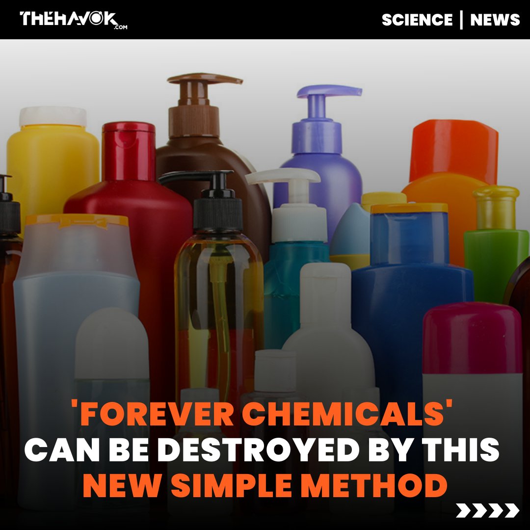 thehavokSCIENCE's tweet photo. 'Forever Chemicals' Can be Destroyed by This New Simple Method

#PFAS #foreverchemical #research #science https://t.co/9XarHFur33