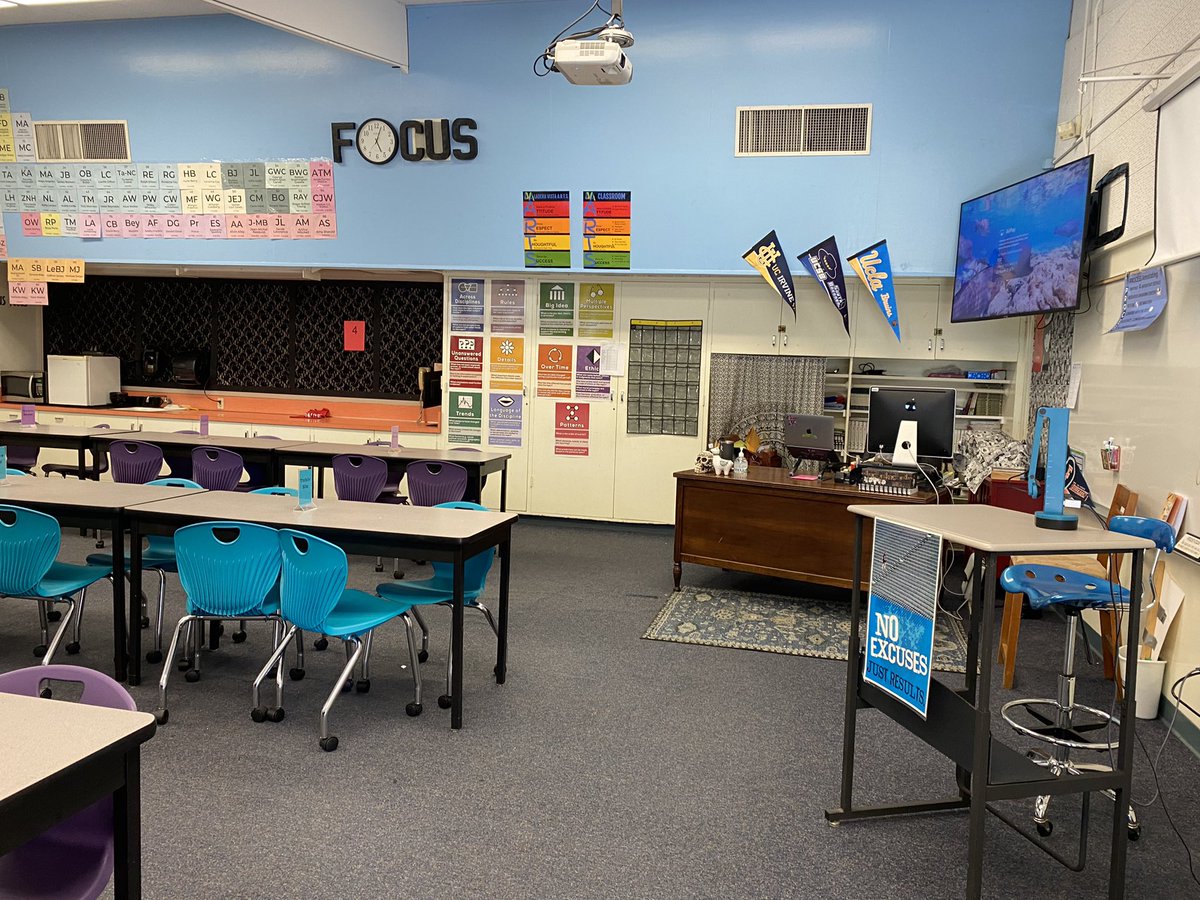 Prof_Blake's tweet photo. First week of 2022-23 school year is in the bag! Worked on creating positive student-teacher, student-student, &amp; staffulty-staffulty relationships! Ready to hit the ground on content - week 2! #LVArts @laderaVistaJH https://t.co/cuR6GwsWrw