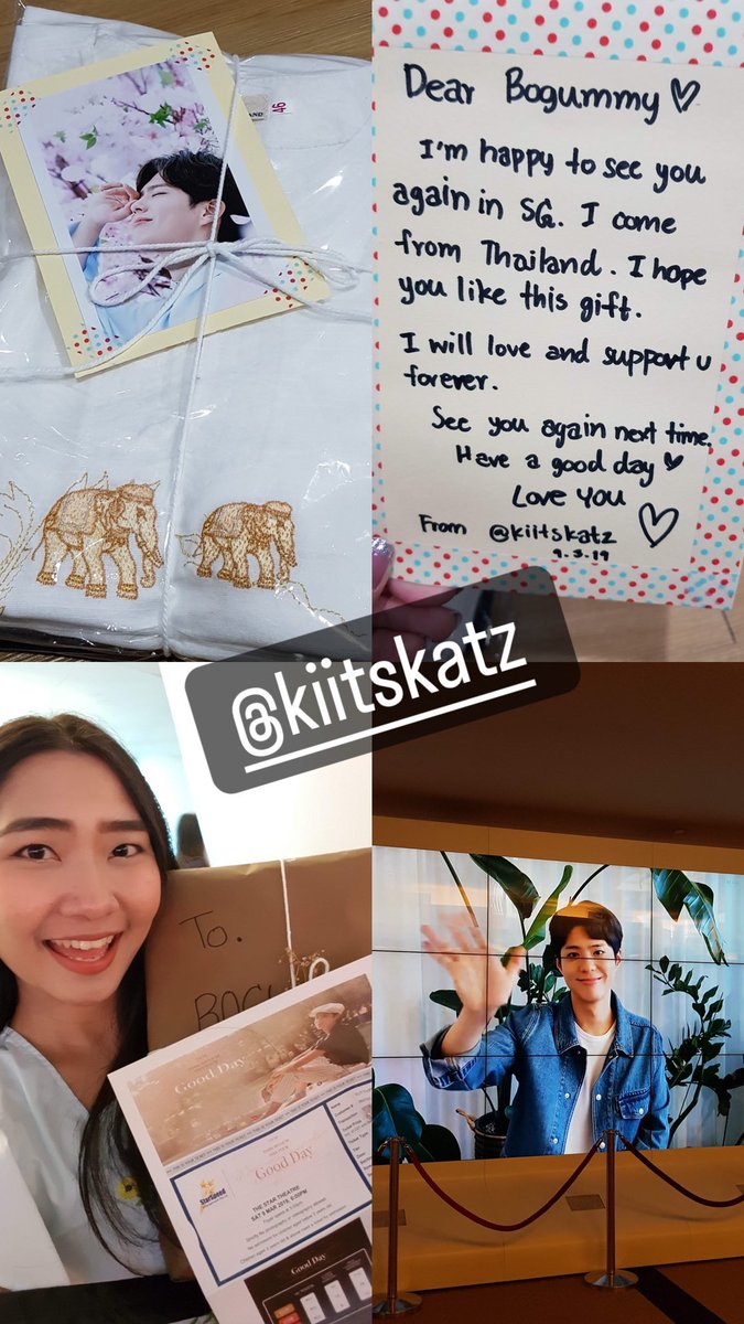 kiitskatz's tweet photo. ฝันที่ไม่กล้าฝัน 🥹💙  @BOGUMMY 
เสื้อตัวนี้ให้ไปตั้งแต่ปี2019 ตอนงานมีตที่สิงคโปร์ ... ขอบคุณที่หยิบมาใส่ที่ไทยในปี2022 ซึ่งคนที่ให้ไปก็ลืมไปแล้วว่าให้ไปสองสีเลย  I give all my love to you 🥰❤️ รักที่สุดเลย 🤟💓 #พัคโบกอมน่ารักเท่าโลก https://t.co/hMx5IXUBfe