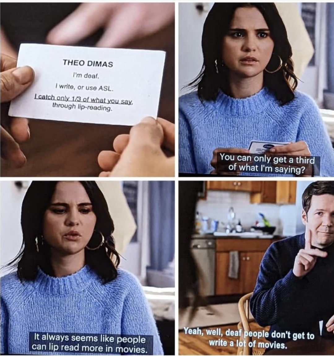 I cheered when I saw this scene from Only Murders in the Building! Thanks <a href="/DeafPlanetSoul/">DeafPlanetSoul</a> for posting this