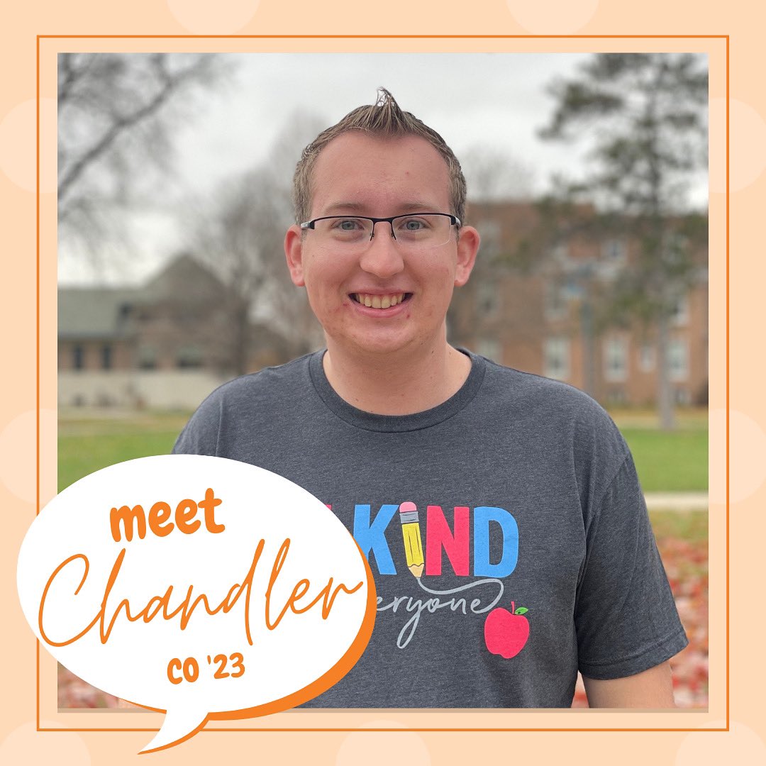 WBurgAmbassador's tweet photo. Everyone meet Chandler, one of our co-presidents of Ambassadors! Read more about him on our Instagram page!

“I am a 4th Year Elementary Education major from Fredericksburg, IA. I am looking forward to a great 4th year with the Ambassadors!” https://t.co/0Kggou6Qwt