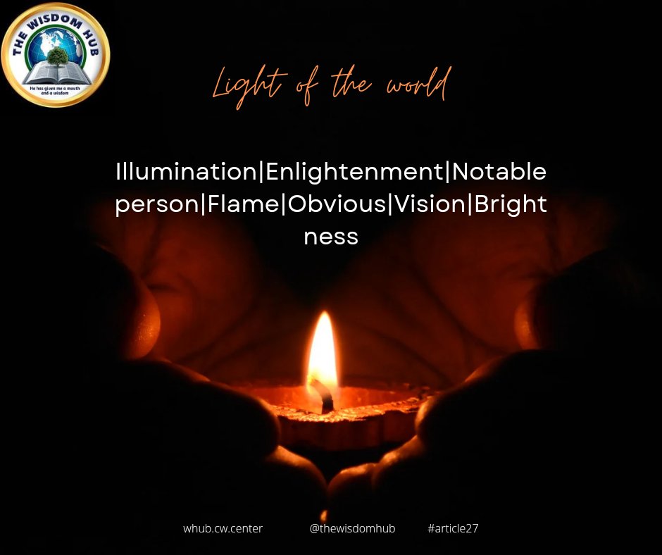 EmmanuelElakhe's tweet photo. #snippet #lightoftheworld #thewisdomhub https://t.co/lBqXgorvrg