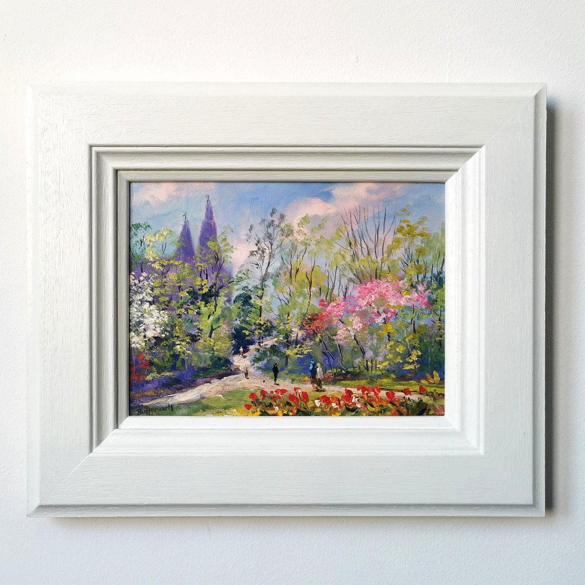 "A walk in the park"🌸#SeatonPark🌼#Aberdeen continues the #art exhibition of #originalpaintings by #artist Howard Butterworth.
Our scottish fine art is available to buy using the 
<a href="/ownartscheme/">Own Art</a> #Original #artwork #Scotland #onlineartgallery #floralart  
thebutterworthgallery.com/collections/al…
