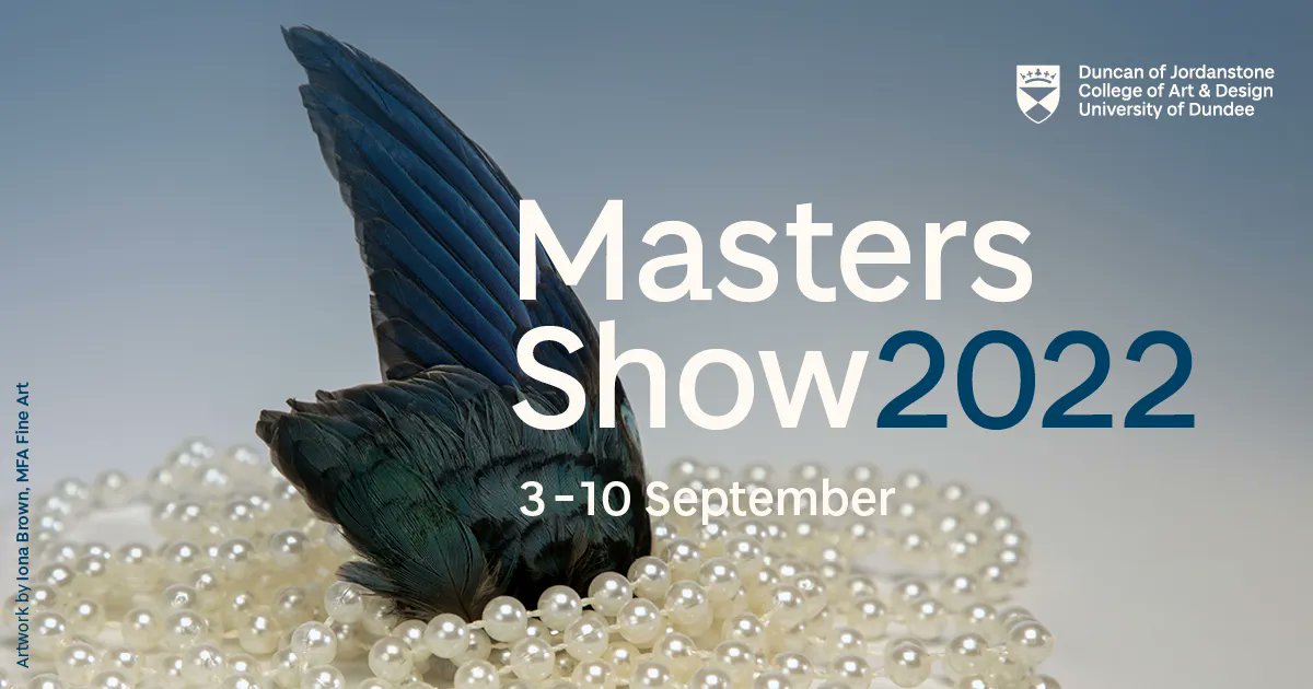 DJCAD's tweet image. We are counting down to the opening of our in person Masters Show on Saturday 3 September! There are over 80 students displaying their work, so there is guaranteed to be something for everyone to enjoy. Book your ticket now - buff.ly/3zXh8Pg  #djcadmastersshow