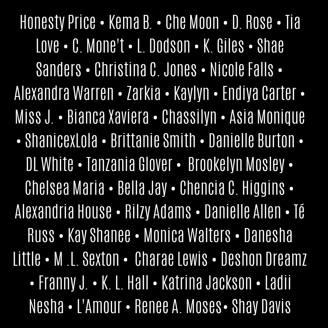 jcharywrites's tweet photo. My list💜 This isn't all of them, just a few. If I missed you charge it to my mind and not my heart. Support a #BlkIndieAuthor today (if you can). 

#BlkIndieAuthorsDay #sistagirlsbookclub #blackbooksmatter #blackbooks https://t.co/TXI1AX1hOM