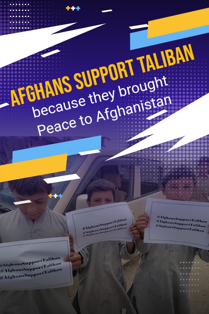 Afghan citizens are in support of Tablibans because they brought peace and security for Afghanistan