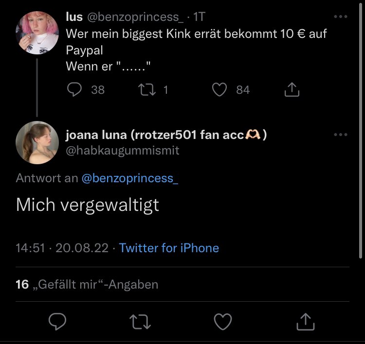 joana hat ziemlich ein an den deckel