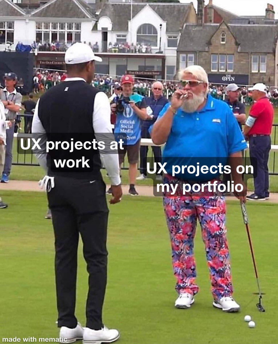DougCollinsUX's tweet photo. I’m so much cooler in my portfolio. #UX #design https://t.co/NFsP9xQK8P