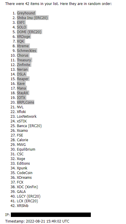 Capital_Revival's tweet photo. The 18th Reaping List is Below. Top 20 will be eligible in the next Vote opening on Thursday the 25th!!!

#Reaper #ReapYourDebt
#XRPLedger #XRPCommunity $RPR $XRP https://t.co/1punSAJBQH