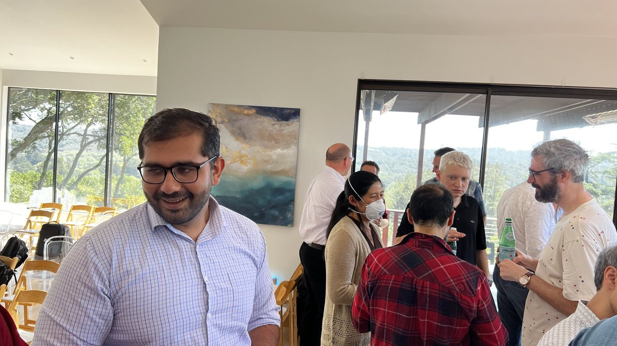 vijaypande's tweet image. It was wonderful hosting the @foldingathome &amp;amp; @PandeLab reunion, seeing old friends and colleagues.  It was striking to see how many have worked with each other after leaving the lab.  Thanks to @guha and @drGregBowman for organizing!