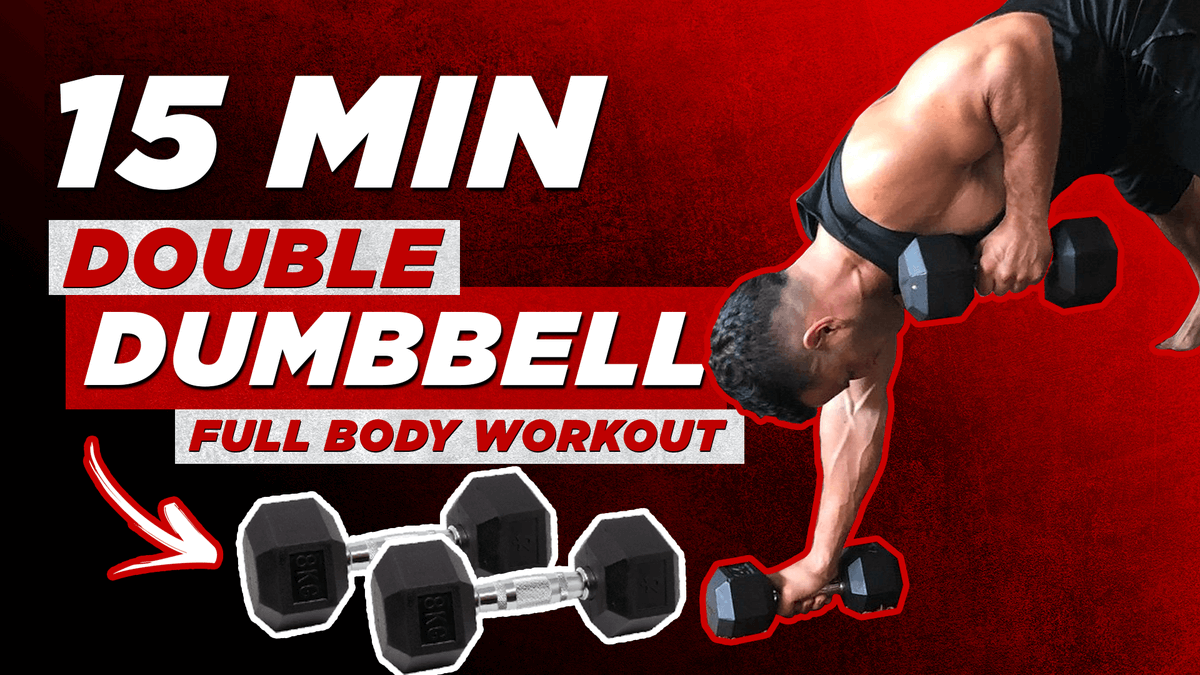 15 Minutes. 2 Dumbbells. 1 Helluva Full-Body Workout youtu.be/w7zcnp64GzM