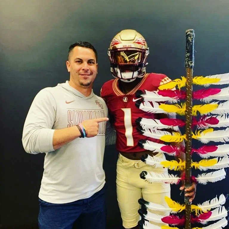 FLORIDA STATE SEMINOLES! I had an amazing visit in June!

Thank you @Coach_Norvell @Coach_Tokarz, @CoachAAtkins and @FSUFootball for a great day!

#floridastatefootball #fsu #floridastateuniversity #floridastate #seminoles #floridastateseminoles #noles #tallahassee #tallynasty