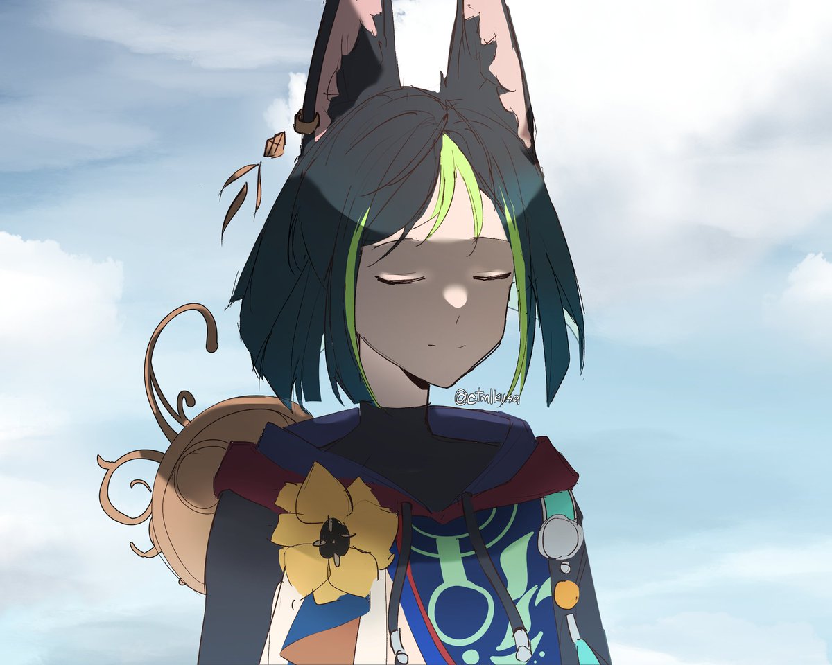 ctmlkusa's tweet photo. A quick doodle of Tighnari :3
#Tighnari #genshin #fanart #art https://t.co/mxcSCD2ge4