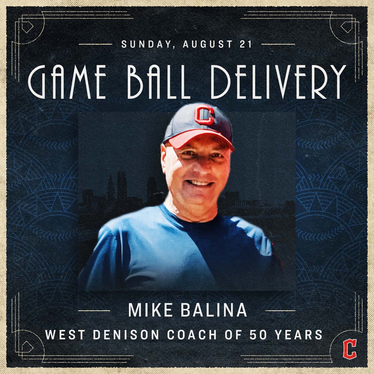 CLEInspires's tweet photo. Today’s Game Ball Delivery is from our very own West Denison Little League! Mike Balina has been a volunteer coach for an astounding 50 years and will be retiring this year after serving 3 generations of NE Ohio families. https://t.co/8ZOvQwzZdS