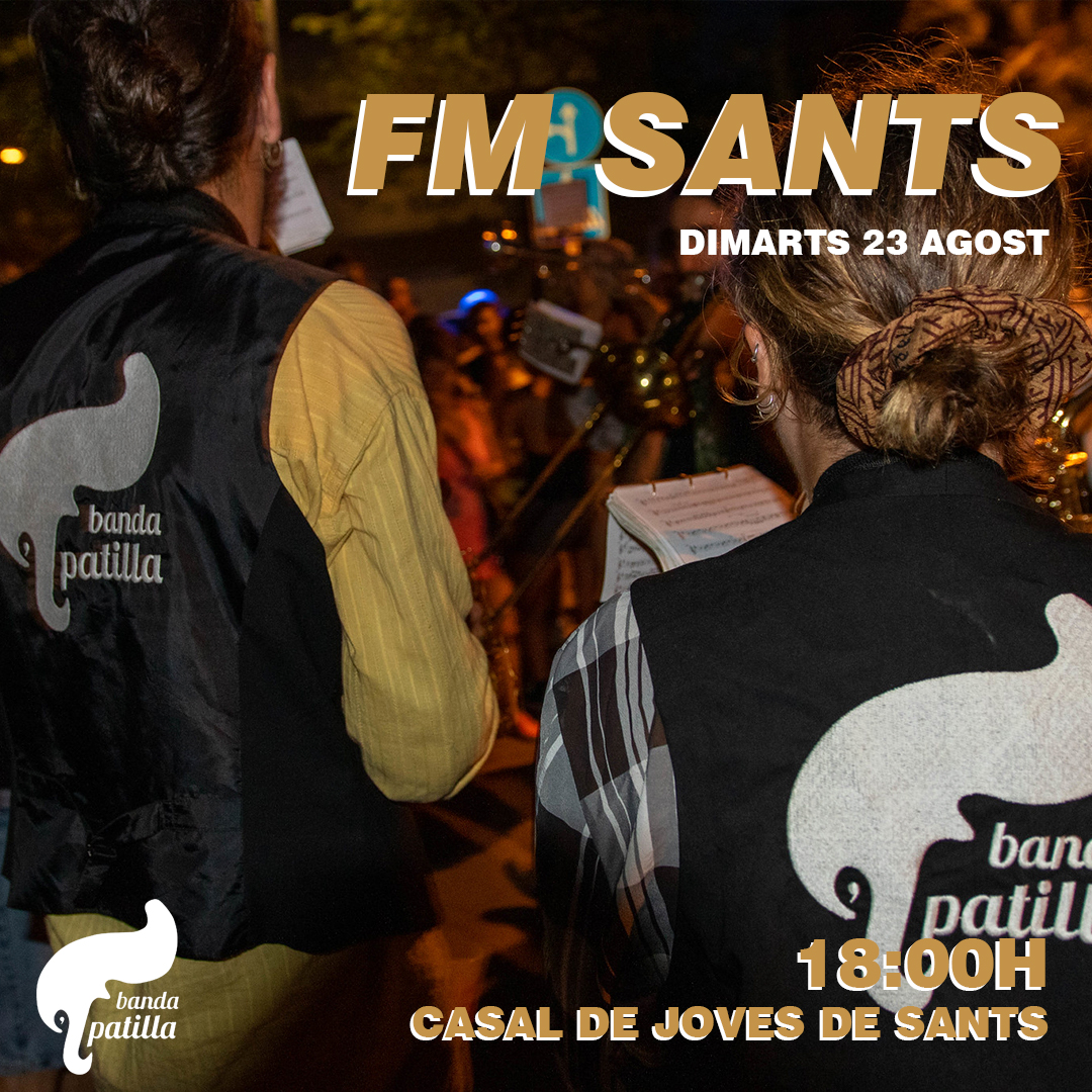 Seguim a les Alternatives de Sants per tancar aquest agost! 

📆Dimarts 23
⌚18h
📍C/ Violant d'Hongria, 115
🍻 Organitza <a href="/casaljovesants/">Casal de Joves Sants</a>

contractació via mail📥
📷 @albertespadafotografia