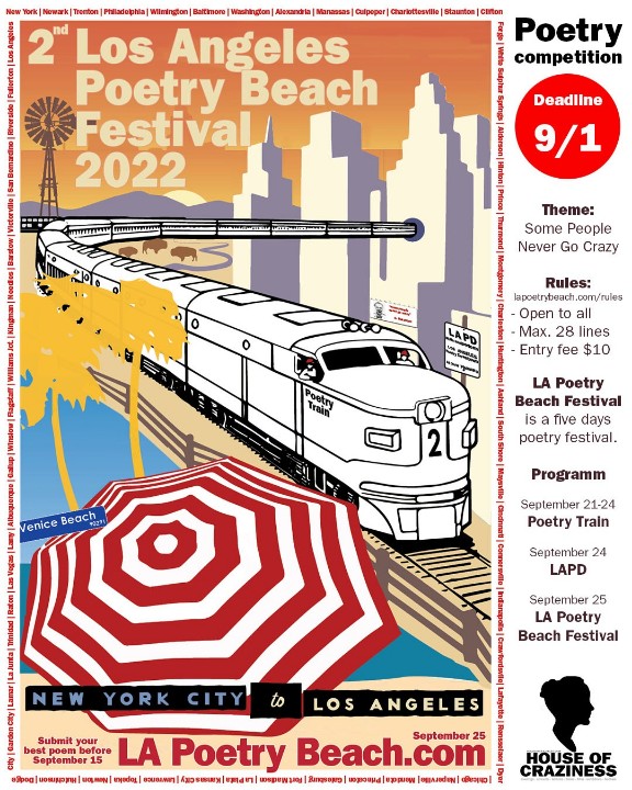 hi <a href="/PENamerica/">PEN America</a> I had a dream last night that I can add our poetry competition to your website. But now I found out that it's impossible or ... see lapoetrybeach.com or our attached social media banner. Maybe somebody can help? See also our coast-to-coast Poetry Train! Erik