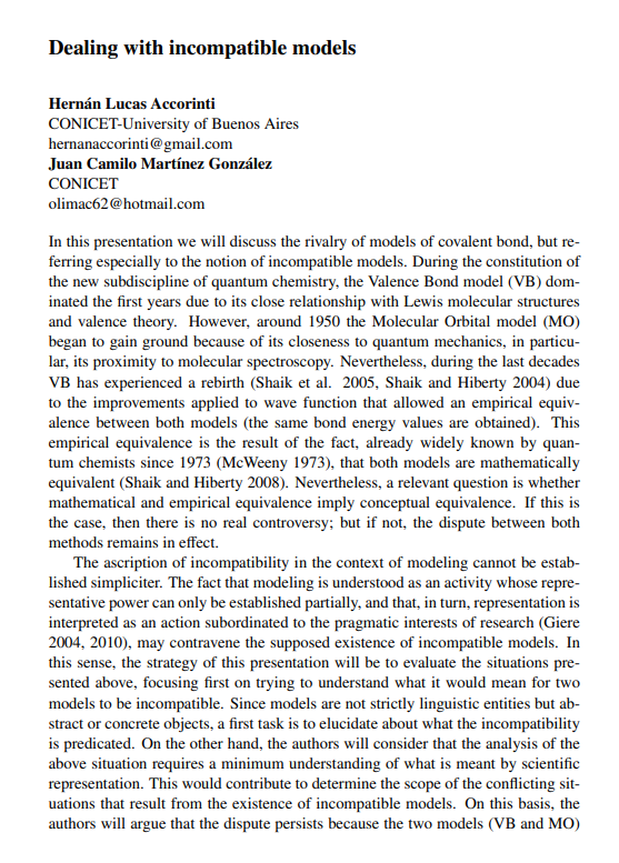 🧪🧪🧪🥼Right now, Hernan Lucas Accorinti and Juan Camilo Martinez Gonzalez on incompatible models