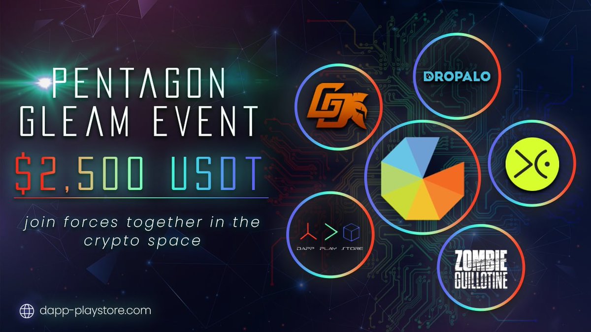 Dapplaystoreapp's tweet photo. 🎊 PENTAGON MASSIVE GLEAM CAMPAIGN 🎊

Dapp Play Store, together with @GladiatorDexNFT @zomGGame @chainwhiz @DropaloOfficial have joined forces together in crypto space to bring you this massive #Gleam #campaign!

Join here 👉 https://t.co/hqwBCT8uAe https://t.co/zxSLXIsgGy
